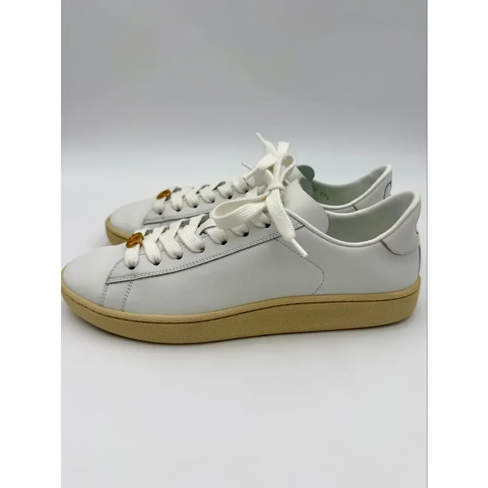 Valentino Sneakers VLogo White Leather Size 39.5 / 9.5 Classic Low Top